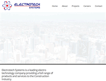 Tablet Screenshot of electrotechsystems.com.au
